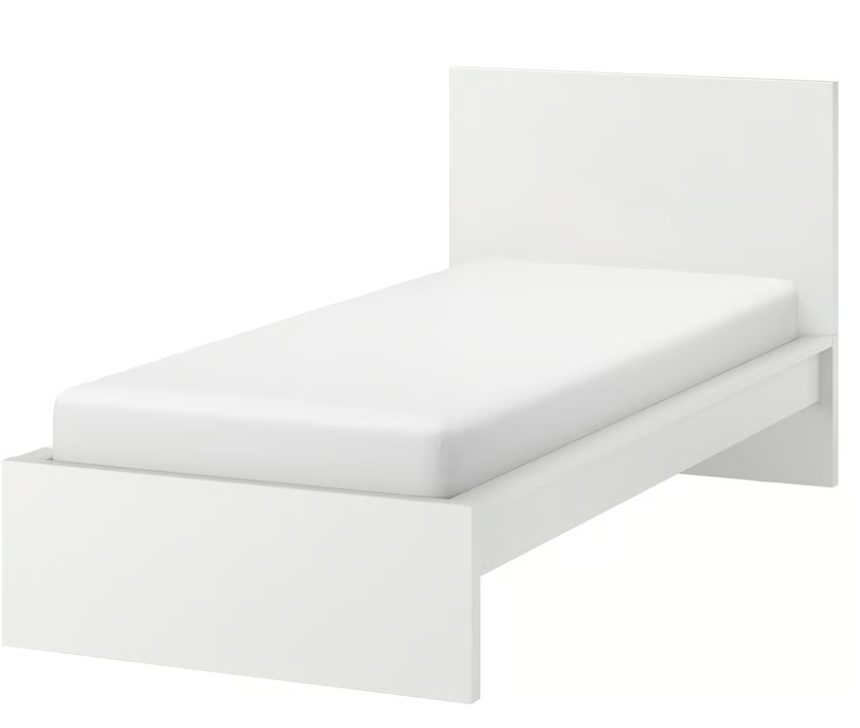 BED 90 MALM WHITE